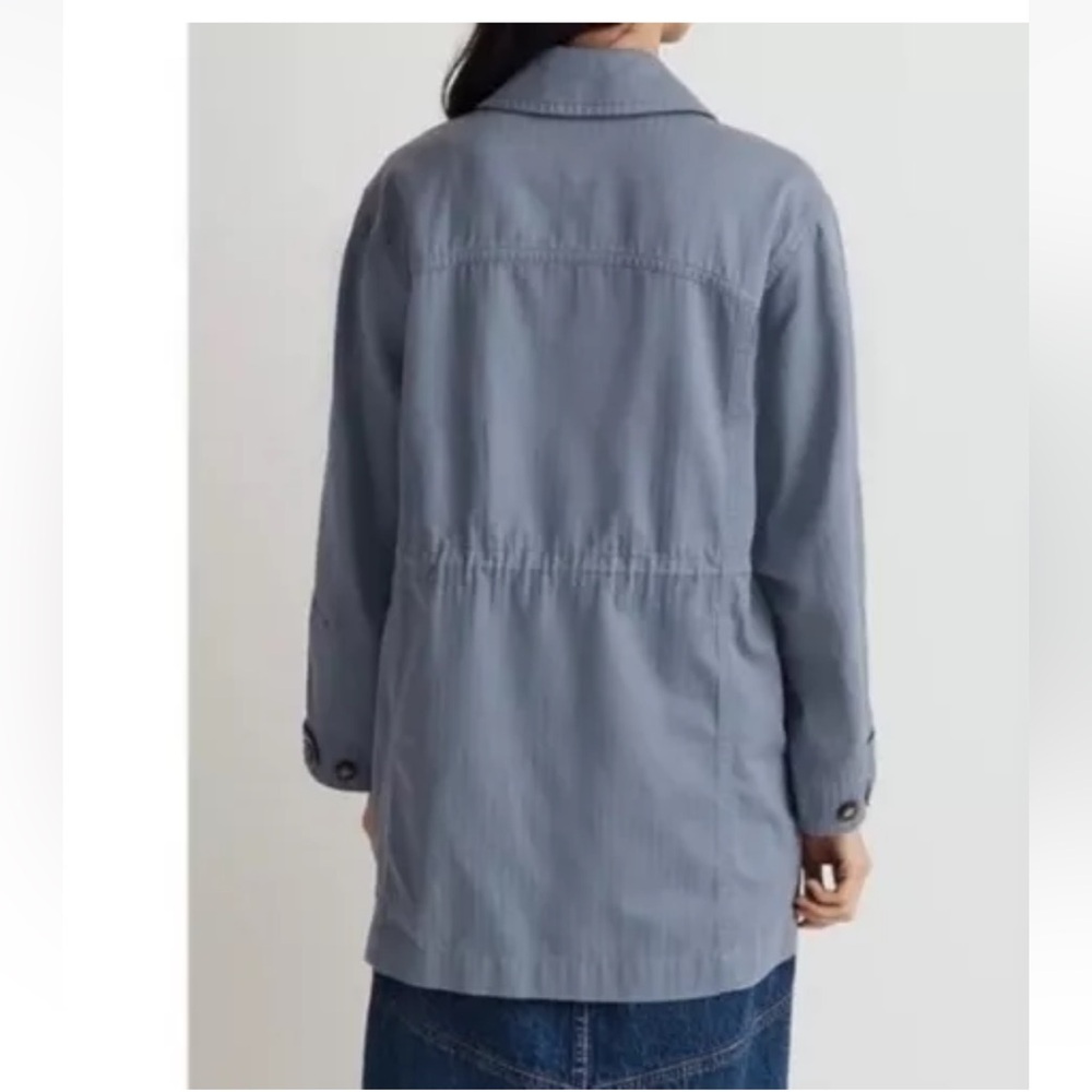 Madewell Oversized Field Jacket Blue Size XL Msrp $168 New - Picture 2 of 13